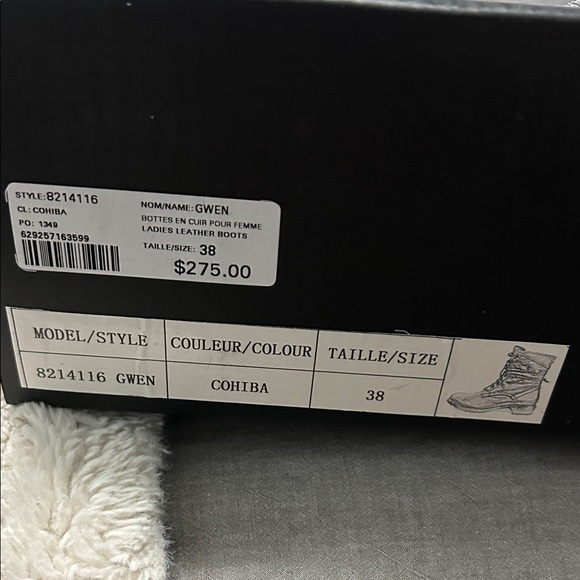 RUDSAK Dark Brown leather Combat Boots Sz 38 - Picture 2 of 8